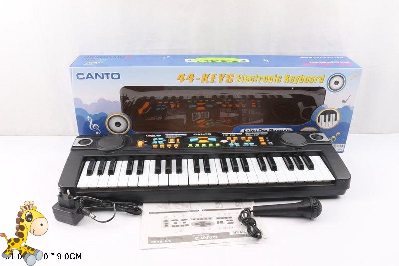 Піаніно HL-3732USB (18шт/2)батар, зарядное,микрофон в кор. 61*21*9см