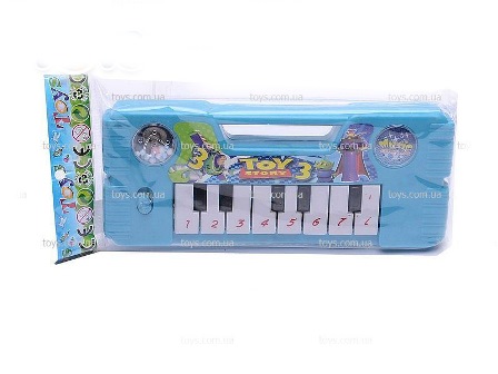 Піаніно T8805B (336шт/2)"Toy Story"батар.,в пакете 20*8см