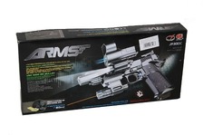Пістолет 326496/930 C (36шт) кулі, лазер, ліхтарик, аккум, в кор-ке, 41,5-20-5,5 см