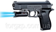 Пістолет K2119-C (120шт/2) батар.,пульки,в коробке 21*14,5см
