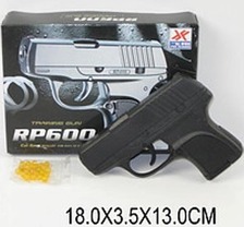 Пістолет RP600C (A812756) (288шт / 2) батар., Лазер, пульки, в пакеті 13,5 * 10 * 2см