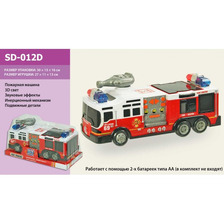 Пожарна машина батар. SD-012D (48шт/2) 3Dсвіт, звук, під слюдою 30*13*16см