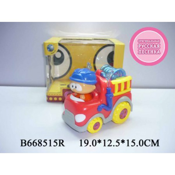 Пожежна машина BE2005/668515R батар.муз.кор.19*12,5*15 /48/