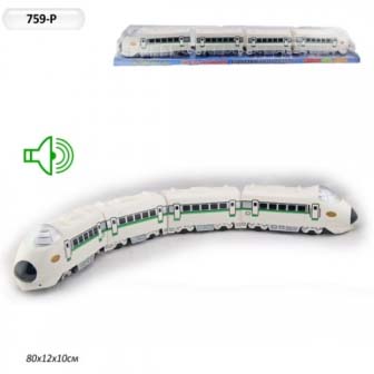 Потяг 759-P (24шт/2) звук, под слюдой 80*12*10см