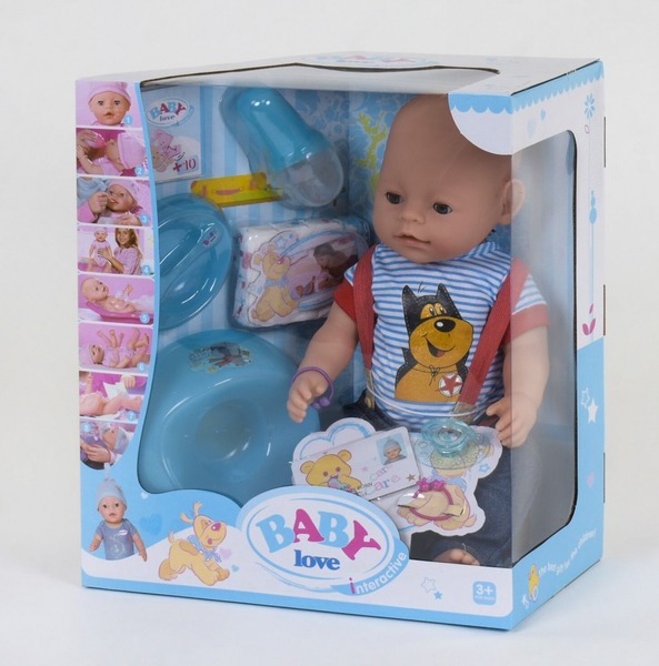 Пупс функціональний BL034D 8функцій,з аксесуарами, в кор.