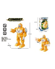 Робот 6058-6 (48шт) 27см,свет,звук,хоодит,двиг.рукми,на бат-ке,в кор-ке,27,5-17-10см