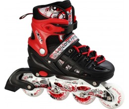 Ролики SCALE SPORTS LF 905 S Чорно-червоні