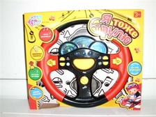Руль 7044 (36шт) музыкальный, интерактивный, свет, в кор-ке, 29,5-26-5см