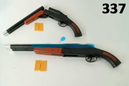 Рушниця 337 (35500596) (800060) (72шт / 2) "двостволки" пульки, в пакеті 59,5 * 13см