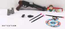 Рушниця з присосками 500-96 (216шт/2) аксессуары, мишень, в пакете 33*12*3см