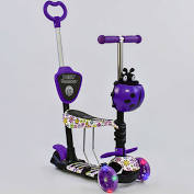 Самокат 5в1 97240 (1) Best Scooter, АБСТРАКЦИЯ, PU колеса, ПОДСВЕТКА КОЛЕС, в коробке [Коробка]