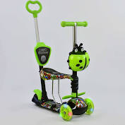 Самокат 5в1 97630 (1) Best Scooter, АБСТРАКЦИЯ, PU колеса, ПОДСВЕТКА КОЛЕС, в коробке [Коробка]