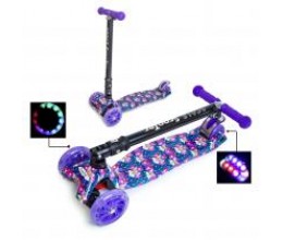 Самокат SCOOTER MAXI Чорний (складна ручка)
