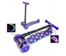 Самокат SCOOTER MAXI Чорний (складна ручка)
