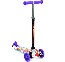 Самокат А 24696 /779-1298 MINI "Best Scooter" (8) 3 колеса свет, PU, трубка руля алюминиевая, в коро