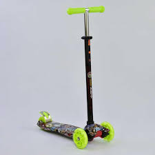 Самокат А 25470 /779-1325 MAXI "Best Scooter" (1) пластмассовый, 4 колеса PU, СВЕТ, трубка руля алюм