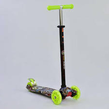 Самокат А 25470 /779-1325 MAXI "Best Scooter" (1) пластмассовый, 4 колеса PU, СВЕТ, трубка руля алюм