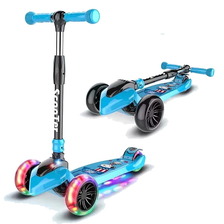 Самокат з складною ручкою ХТН-808 голубий