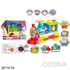 Сортер UKA-A0073 Музичний потяг батар.муз.світ.кор.26*14*18 /36/