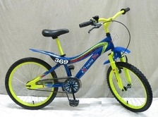 Велосипед 2-х коліс 18'' 141801-Y (1шт) жовтий. з дзвінком, дзеркалом, з вставками в колесах