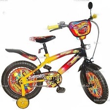 Велосипед 2-х коліс 18" 131809 "Hot Wheel" (1шт) со звонком, зеркалом, вставками в коліс