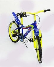 Велосипед 2-х коліс 20'' 142001-Y (1шт) жовтий. з дзвінком, дзеркалом, з вставками в колесах