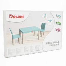 Стіл+2 стільця 04680/1 бірюз,рожев,сірий. Фото 4