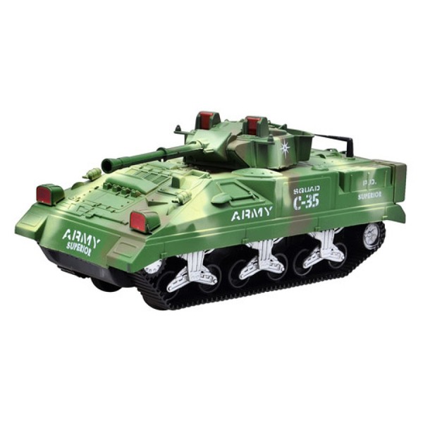Танк 387B/A/916466R/67R "Бойовий танк" із солдатом, муз.свет.2в.кор.34, 5 * 20 * 16 ш.к./18 /