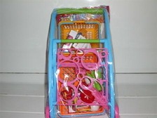 Таця 408299 R/016-27 (24шт) тележка, корзина, продукты, в кульке, 43-22см