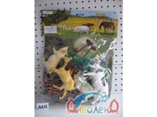 Тварини HC 003-5 (24шт) домашние, 9шт, в кульке, 30-37см