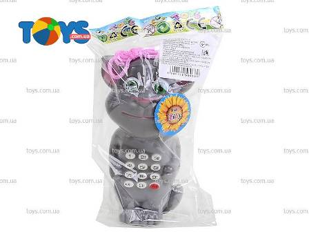 Телефон 555-2 B (384шт) коТ, 2 вида, на бат-ке, в кульке, 12-7-5см