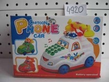 Телефон 601 (192шт) машинка на запуске, муз, свет, в кор-ке, 14,5-10-10см