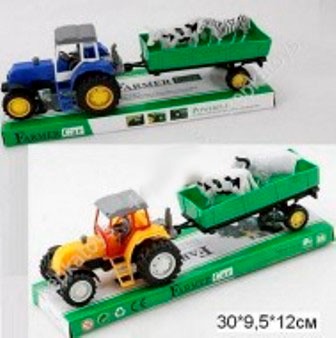 Трактор 986-3A/4А (1263160/1) (60шт/2) 2 вида, под слюдой 30*9,5*12см