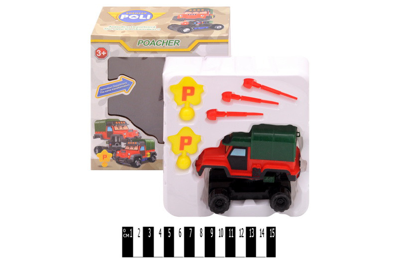 Трансформер транспорт 897-1/2 "Robocar POLI" вращ.2в.кор.17*8,5*16 /120/