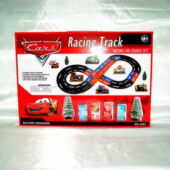 Трек 2293 (24шт/2) "CARS" батар., 4 машины, в кор. 52*37*5,5см