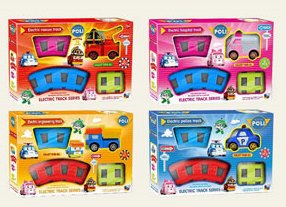 Трек 78ABCD (48шт/2) машина на батар., 4 вида, в коробке 31,5*6,5*21см