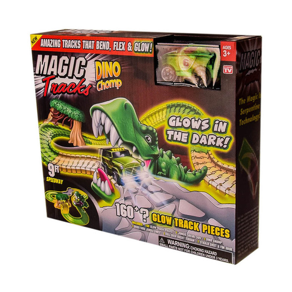 Трек Dino Chomp PT163Х (36шт/2) світиться в темряві, у кор.33*29*8,5см. Фото 2