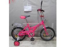 Велосипед PROFI дитячий 12" P 1234 (1шт) розовый, звонок,зеркало,приставные колеса