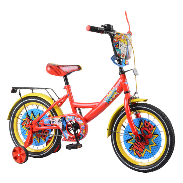 Велосипед TILLY Wonder 16" Т-216219 червоно-жовтий