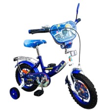 Велосипед TILLY Космонавт 12" T-21226 blue + white /1/