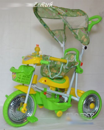 Велосипед WS 840 B-R (CP) (2шт) жовтий три колеса