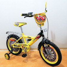 Велосипед Автогонщик 16" Т-216213 чорно-жовтий