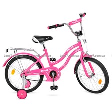 Велосипед дитячий PROF1 12д. L1292 (1шт) Star, малиновый,звонок,доп.колеса