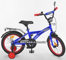 Велосипед дитячий PROF1 14д. T1433 (1шт) Racer,синий,звонок,доп.колеса