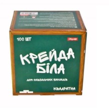 Крейда біла квадратна 100шт. Contur
