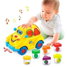 Муз машинка-сортер 516 "Hola" англ. озвуч, світло фар, їздить, в коробці. Фото 4
