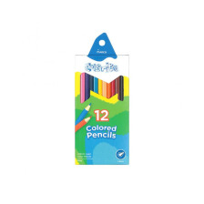 Олівці 1100-12CB 12 цветов шестигранные , Colorite, Marco