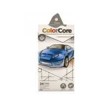 Олівці 3100-24CB шестигранні d=4.0+1 графітні НВ , ColorCore (new), Marco