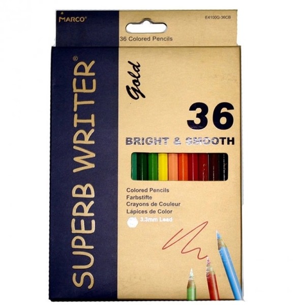 Олівці 36 кольорів Superb write gold 4100G-36