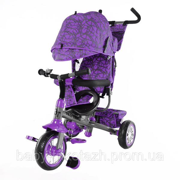 Велосипед триколісний TILLY Trike T-341 ПУРПУРОВИЙ / 1 /